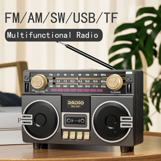 Solar Powered Portable FM/AM/SW Radio with 1200mAh Battery, Bluetooth & TF/USB/AUX Playback, Emergency Weather Radio with LED Flashlight, Ergonomic Handle, Ideal for Camping, Hiking & Emergencies