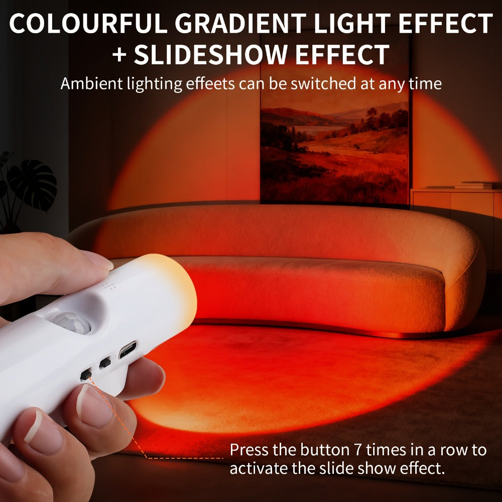 RGB Magnetic Night Light LED Ambient – Multi-Color Motion Sensor, No-Drill Magnetic Install, Long Battery Life for Living Room, Bedroom, Hallway, Stairs & Bar (1pc or 5-Pack)