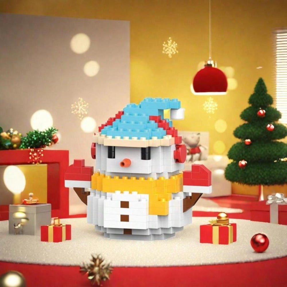 Christmas Building Blocks Party Set, 6 Boxes 1052 Pieces Santa Mini Assembly Kits