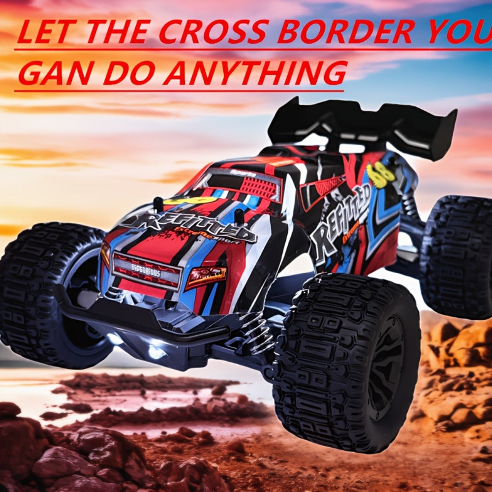 RC Off-Road Car 1:18 Scale 4WD, 35+ KM/H Hobby Grade 2.4GHz Remote Control Truck, Blue or Red