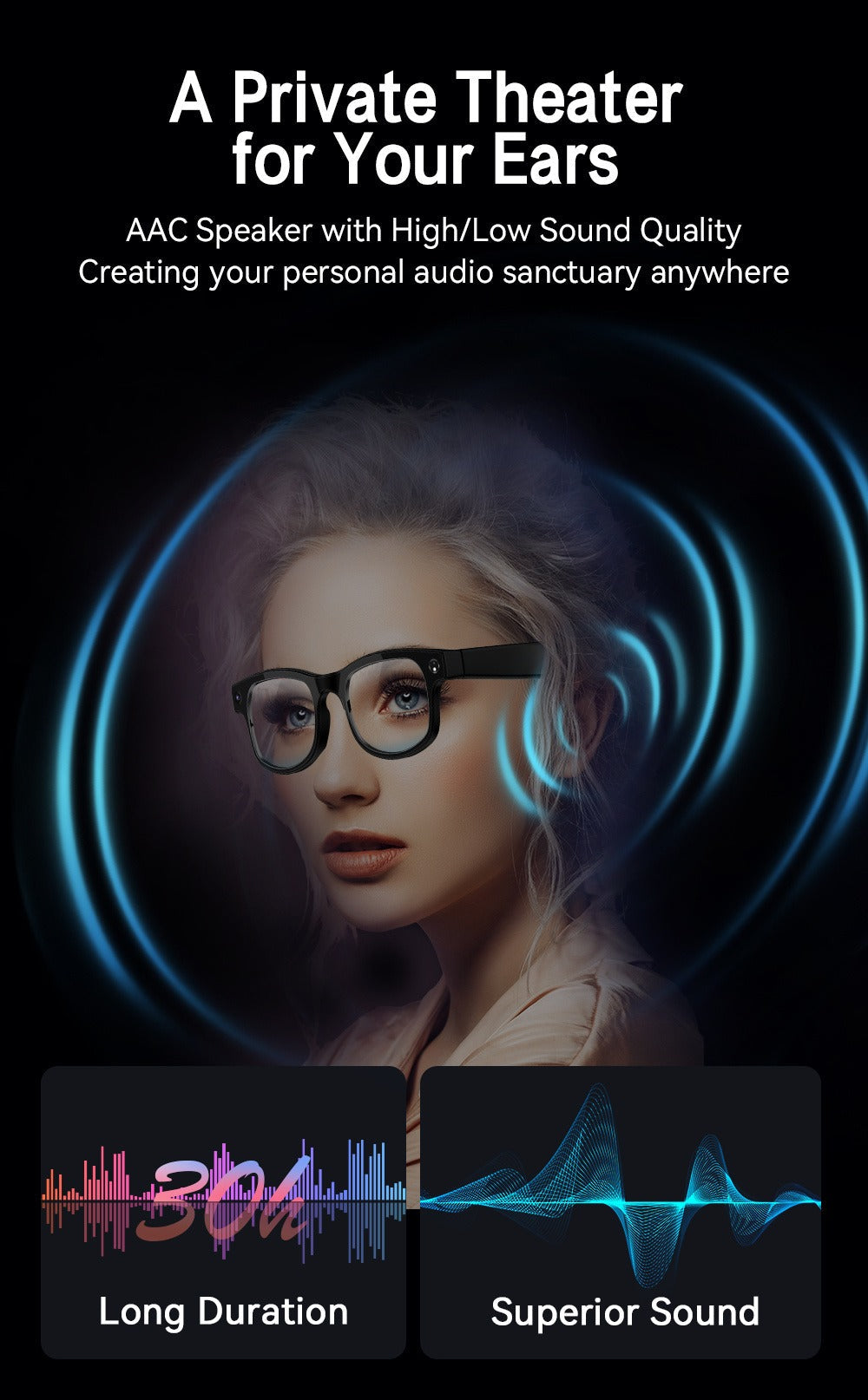AI Smart Glasses HD Video Recording 8MP Camera - AI Object Recognition, Real-Time Translation, Touch Control, Bluetooth Calls & Music, Wearable Tech for Travel Outdoor 2026