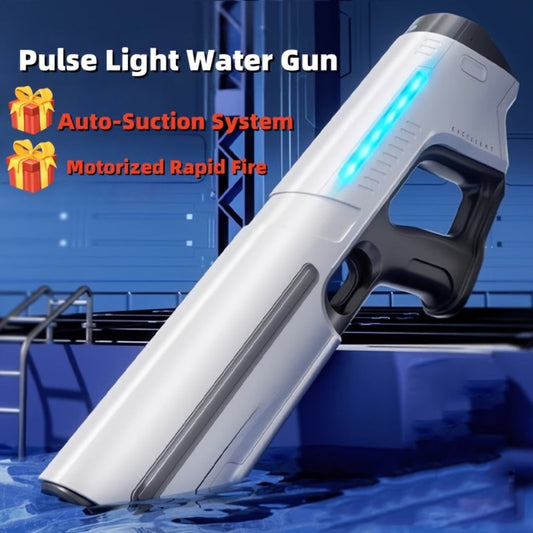 Upgraded Electric Water Gun with Safety Goggles & Hard Case – LED Pulse Light 40ft Range USB Rechargeable Squirt Blaster for Kids & Adults, Pool Beach Backyard Summer Gift Set