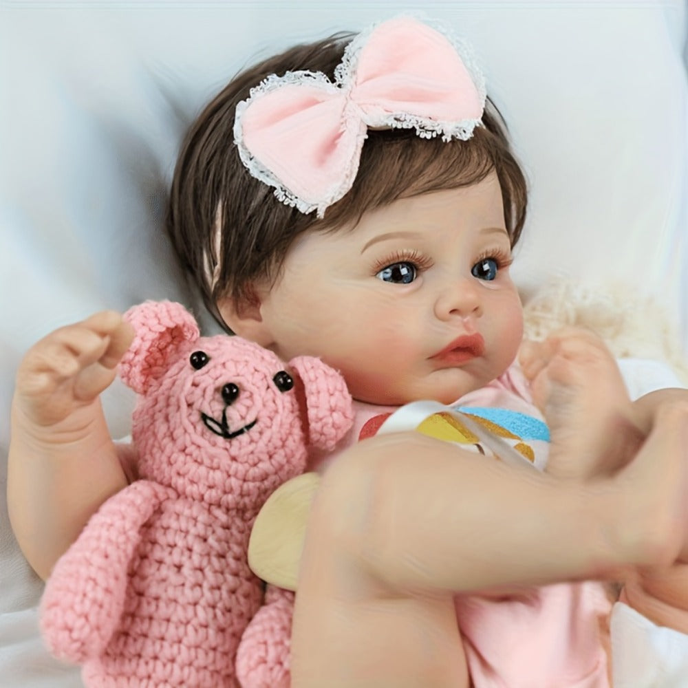 Realistic Newborn Reborn Baby Doll with Soft Body and Hand-Painted Skin