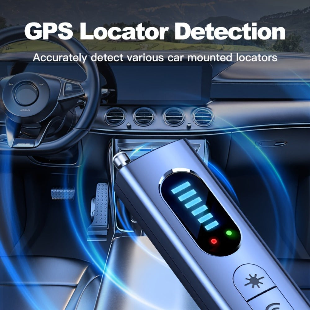 Hidden Camera Detector & Anti-Spy Bug Detector – Portable RF Signal Scanner Finds Wireless Wired GPS Pinhole Infrared Night Vision Cameras, Hotel Travel Privacy Security Device