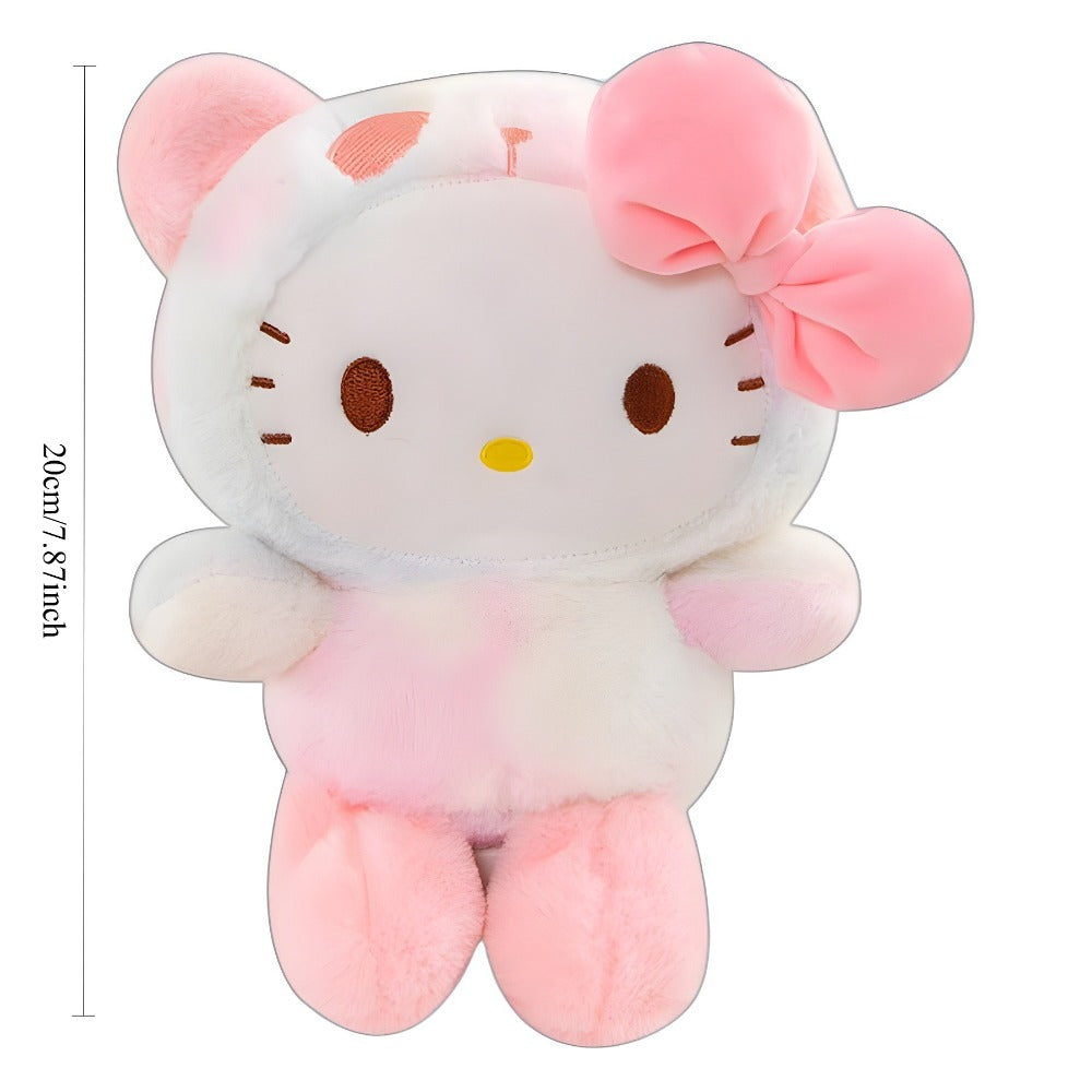 Tie-Dye Character Plush Toy with Four Selectable Styles for Display