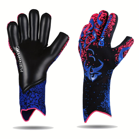 Soccer Goalkeeper Gloves with Grip Palm, Breathable Design and Carry Bag, Sizes 6–10