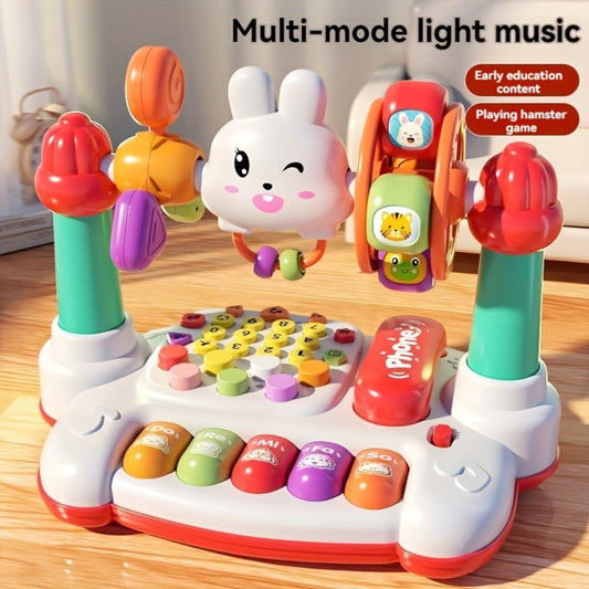 Rabbit Story Machine Toy with Piano Music and LED Lights