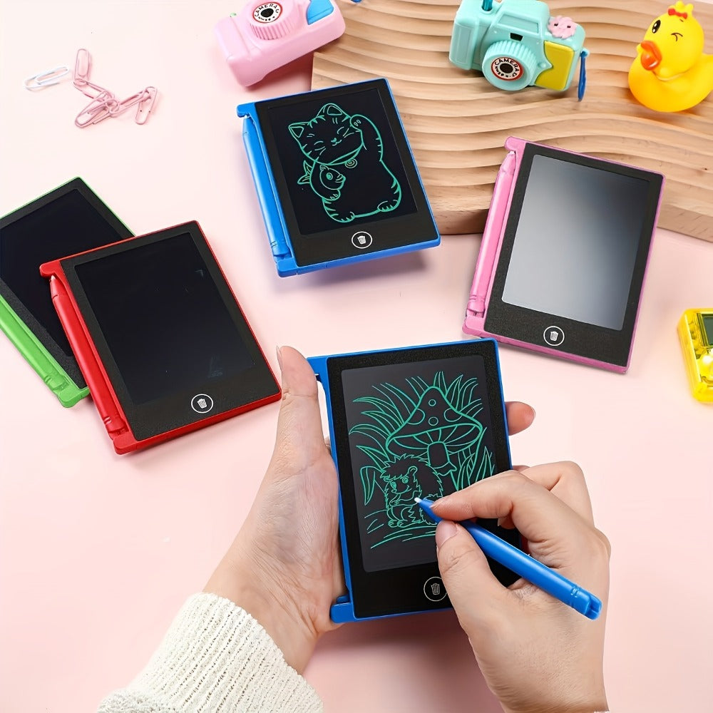 Mini LCD Doodle Board 32 Pack 4.5 Inch – Bulk Erasable Reusable Drawing Pads for Kids | Classroom Party Favor Birthday Valentine Easter Back to School Gift | Colorful Educational Stationery