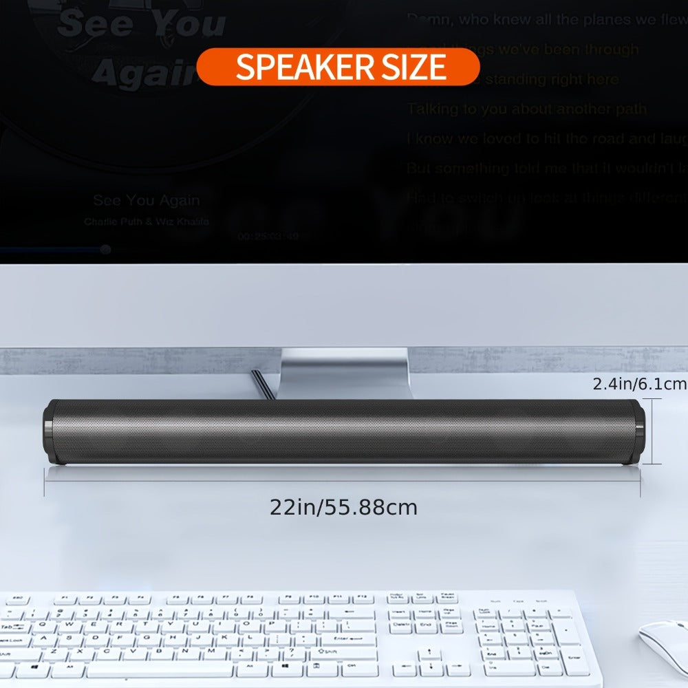 4D Surround Sound Subwoofer Speaker – Wireless & Wired, USB Plug & Play, Party Speaker for Laptop, Home Theater & Music Devices, Birthday Gift Idea