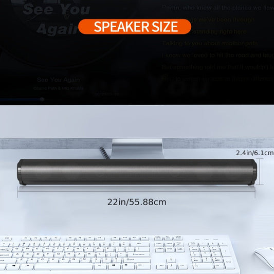 4D Surround Sound Subwoofer Speaker – Wireless & Wired, USB Plug & Play, Party Speaker for Laptop, Home Theater & Music Devices, Birthday Gift Idea