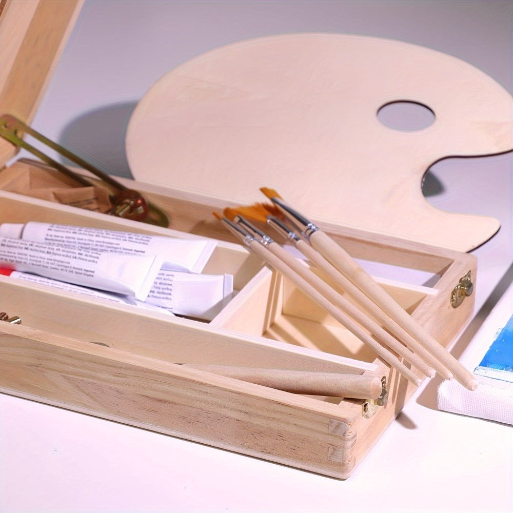 Plein Air Painting Set, 14 Pieces with Portable Sketch Box and Tabletop Easel