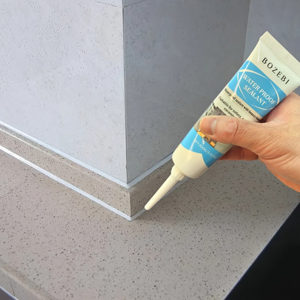 Waterproof Tile Grout Sealant Gap Filler for Kitchen & Bathroom – Odorless Strong Adhesive Tile Refill Agent for Sink Floor Wall Cracks, White 100g (3-Pack)