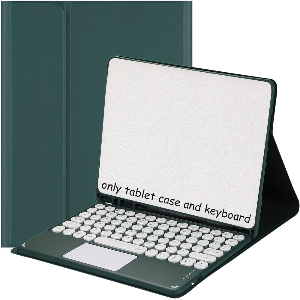 Samsung Galaxy Tab Keyboard Case with Multi-Touch Trackpad 11 Inch for Galaxy Tab S9 FE S9 S8 S7 A9+ Detachable Wireless Keyboard Auto Sleep Wake Folio Cover with Stylus Holder Black Blue Pink Green