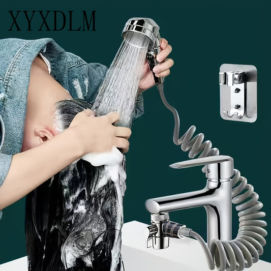 Handheld Shower Head Kit for Sink Hair Washing, Hose and Faucet Adapter