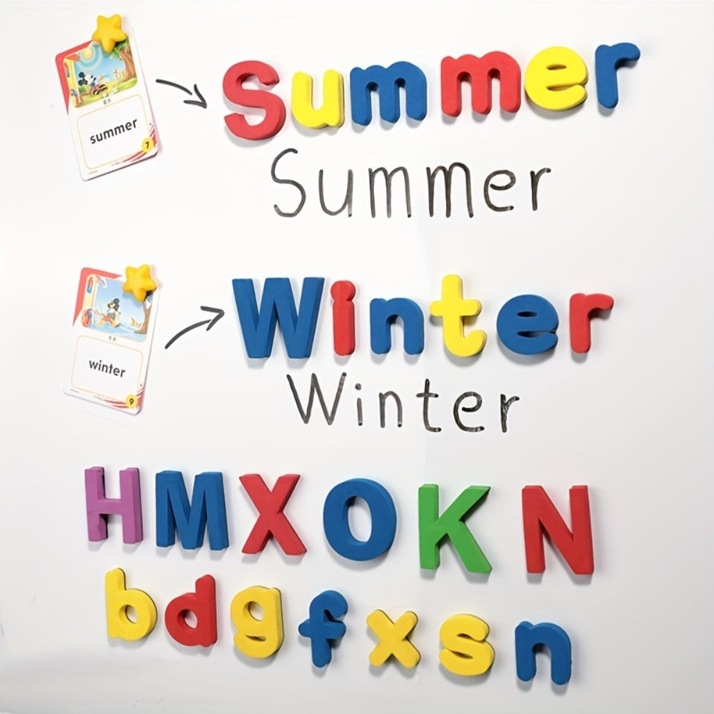 Magnetic Letters and Numbers for Kids 79-Piece Colorful Alphabet Fridge Magnets – Educational Spelling Counting Learning Toy for Toddlers Boys Girls Ages 3+, Preschool Kindergarten Classroom Home Gift
