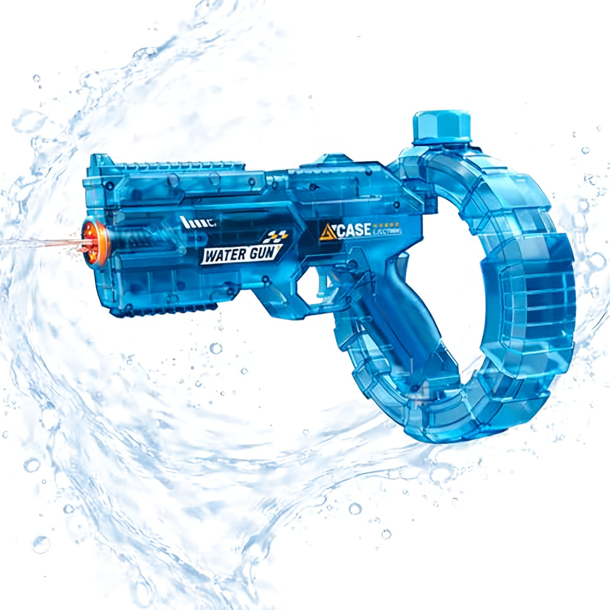 Electric Water Gun High Pressure Automatic Squirt Blaster with LED Flash & USB-C Rechargeable – 40ft Long Range Rapid Fire for Kids Teens Adults, Pool Beach Backyard Summer Outdoor Toy Gift