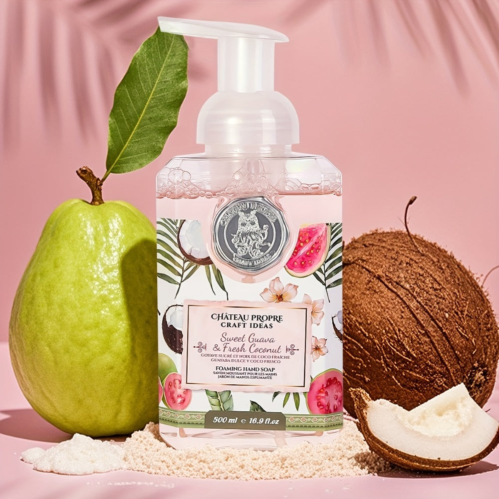 Foaming Hand Soap 500ml Moisturizing Gentle Foam Soap 8 Scents Vanilla Coconut Citrus Floral Fruity Deeply Hydrating Soft Hands All Skin Types Bathroom Kitchen Bedroom Office 1PC 2PCS Value Pack