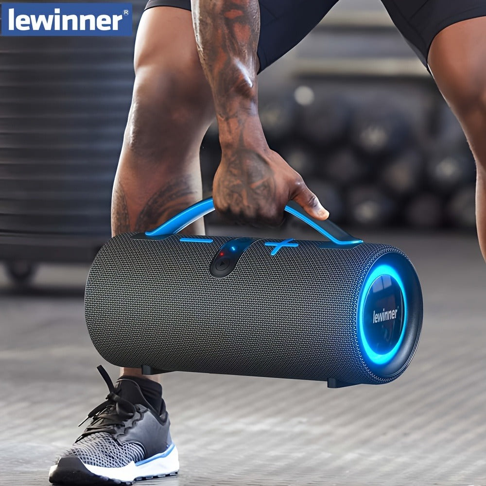 Portable Outdoor Bluetooth Speaker 60W High-Power Subwoofer – 7-Mode RGB Ambient Lighting, Long Battery Life, Type-C Charging, Loud Wireless Speaker for Family Outdoor Parties & Camping