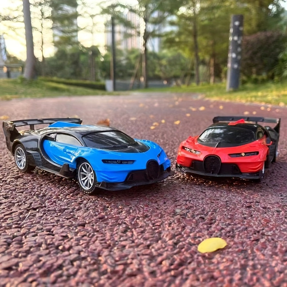 Drift RC Car 1:24 Scale with LED Lights, 4-Channel USB Rechargeable Sports Car Model