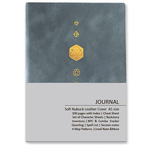 RPG Campaign Journal with Character Sheets, Spell Tracker and Map Pages