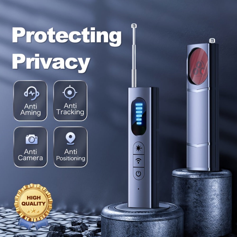 Hidden Camera Detector & Anti-Spy Bug Detector – Portable RF Signal Scanner Finds Wireless Wired GPS Pinhole Infrared Night Vision Cameras, Hotel Travel Privacy Security Device
