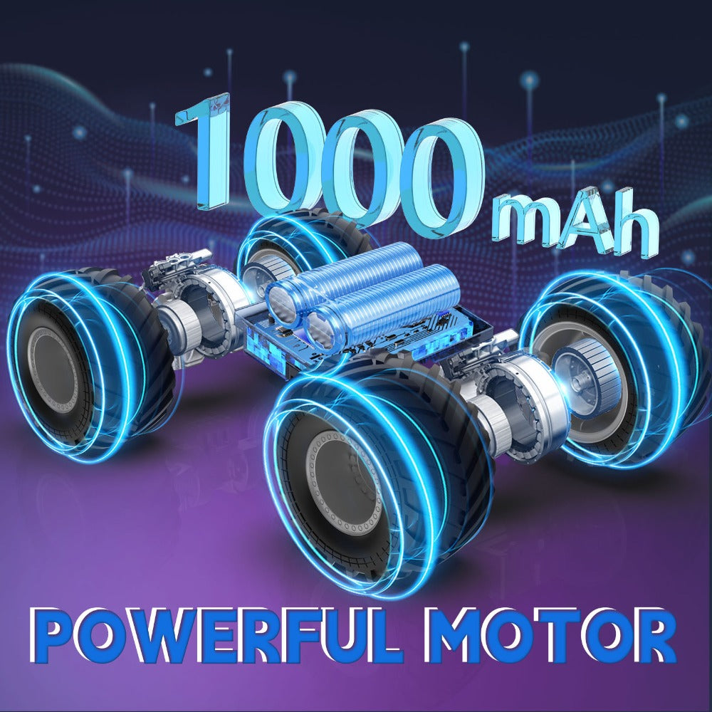 RC Monster Truck Toy, 4WD Off-Road Vehicle with LED Lights and Water Spray Effect
