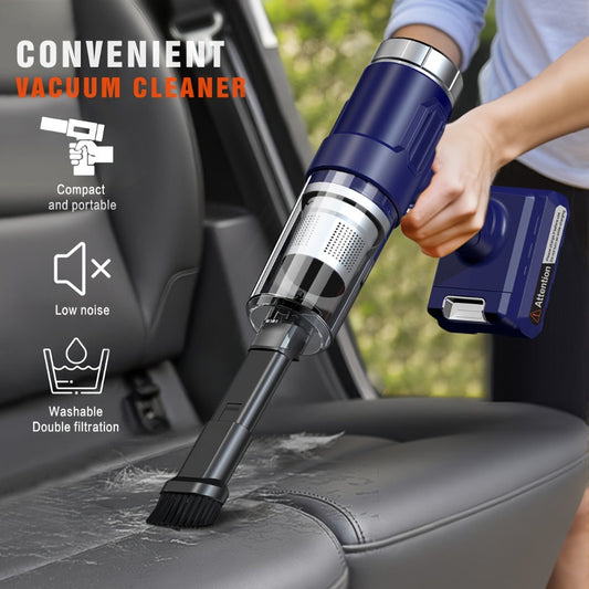 Mini Cordless Handheld Vacuum Cleaner, USB Rechargeable with 4 kPa Suction & Crevice Tool