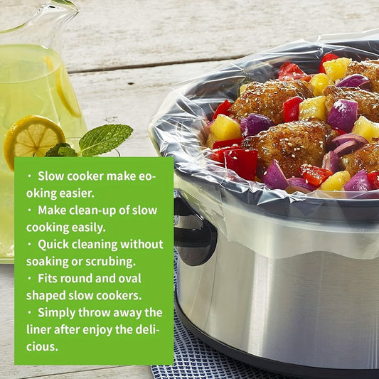 Slow Cooker Liners, 40-Pack Disposable 13 x 21-Inch Bags for 3–8 Quart Pots