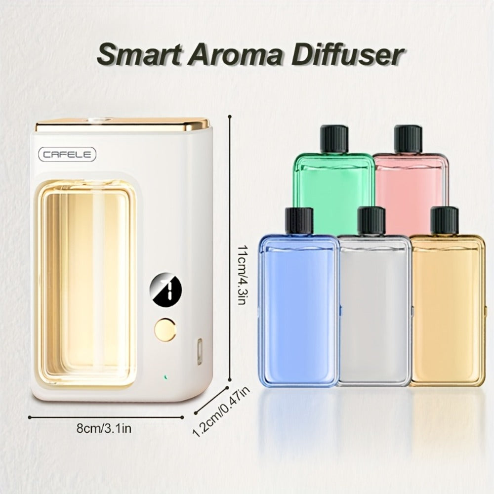 Essential Oil Diffuser for Home Bedroom – Large Capacity Ultrasonic Aroma Humidifier, 7-Level Mist, USB, Auto Shut-Off | Encounter Gardenia Hilton Shangri-La Ocean Scents | 1 or 3 Bottle Bundle