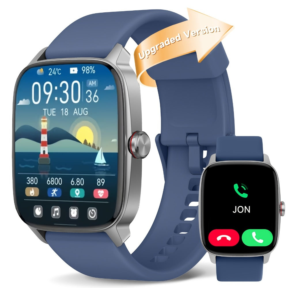 Smartwatch with Built-in Alexa FAWEIO 1.8" HD Touch Screen, Bluetooth Calling, 100+ Sport Modes, Fitness Tracker Heart Rate Sleep Monitor, Compatible with iPhone & Android – Smart Watch for Women Men 14 Colors