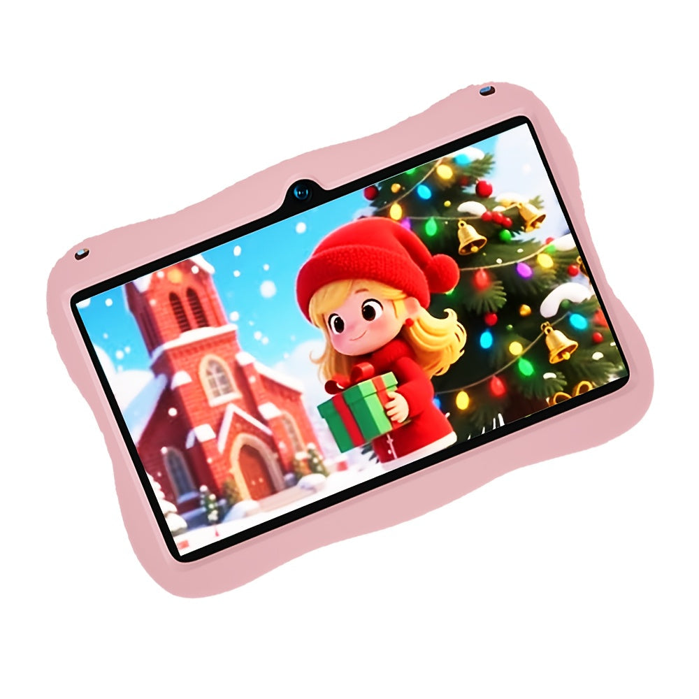 Kids Tablet 7 Inch Android 14, 5GB RAM 32GB Storage, Protective Case Included, Google Kids Space, Parental Controls, WiFi Bluetooth YouTube, 2026 Upgraded Educational Gift for Toddlers Boys Girls Ages 3-12, Pink & Blue