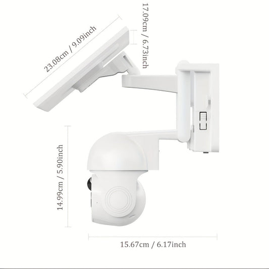 Solar PTZ Security Camera with Color Night Vision, 4G or WiFi Options