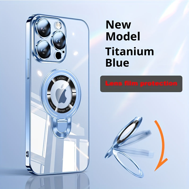 Magnetic U-Stand iPhone Case 2-Piece Set Drop Protection Streamlined Design for iPhone 17 Pro Max 17 Pro 17 Air 17 16 Pro Max 16 Pro 16 Plus 16 15 Pro Max 15 Pro 15 Plus 15 14 Pro Max 14 Pro 14 Plus 14 13 Pro Max 13 Pro 13 12 Pro Max 12 Pro 12