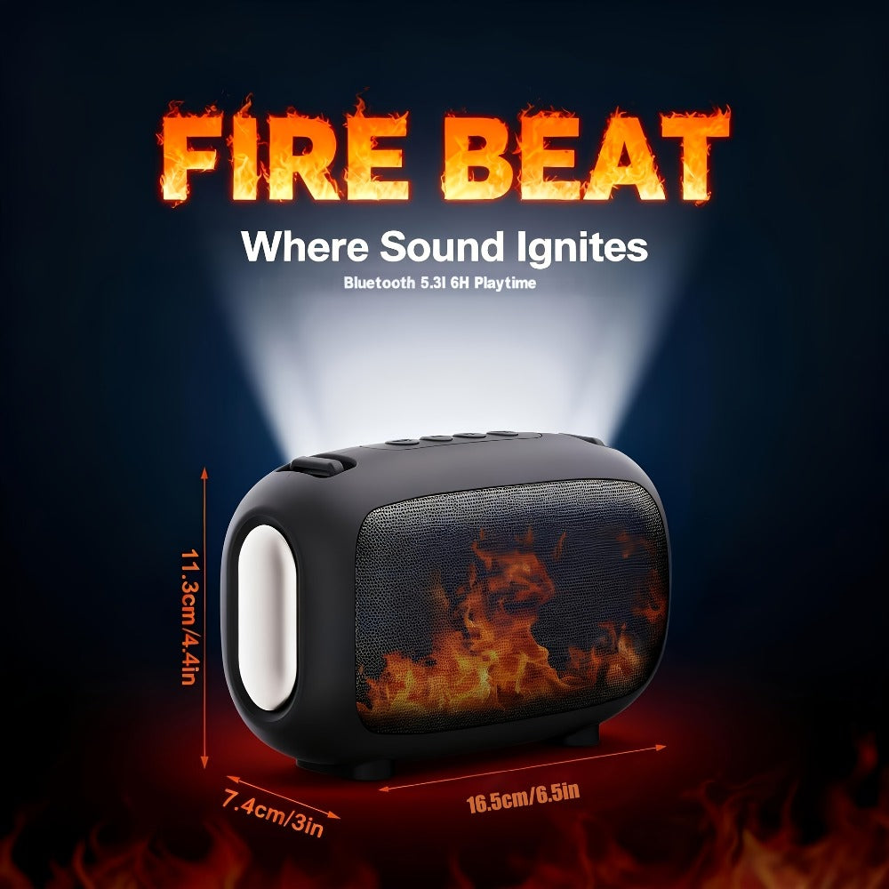 LED Light Bluetooth 5.3 Speaker with TWS Pairing – 1800mAh All-Day Playtime, Bass Boost, AUX & TF Card Input, Small Portable Wireless Speaker for Outdoor, Gift Idea