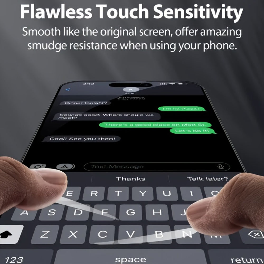Anti-Spy Screen Protector for iPhone 10-Pack – Full Coverage Privacy Tempered Glass, Edge-to-Edge Shield, Compatible with iPhone 17 / 16 / 15 / 14 / 13 / 12 / 11 / XS Max / XR / X Series