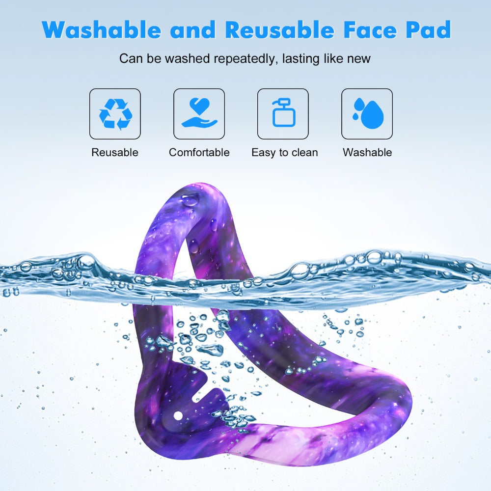 Meta Quest 3S Silicone Cover Set - VR Face Cover Shell Controller Grip Case Camera Lens Protector Full Protection Accessories Kit for Meta Quest 3S