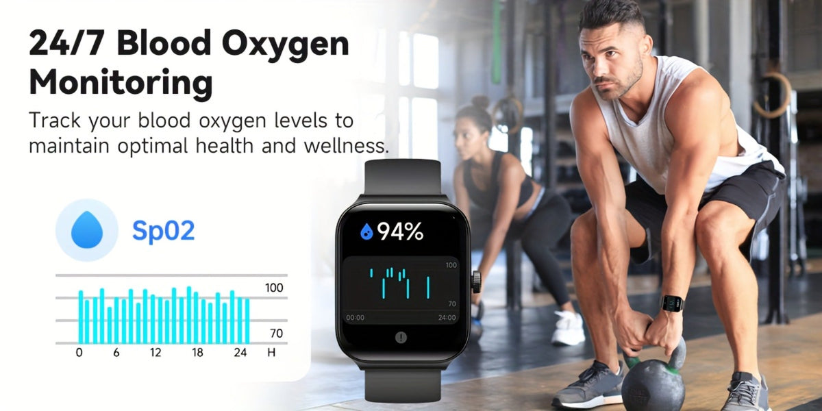 Fitness Tracker Smartwatch with Alexa Built-in FAWEIO 1.95" Large Display, Wireless Calling, 100+ Sport Modes, Pedometer Heart Rate Sleep Blood Oxygen, Compatible with iPhone & Android – Smart Watch for Men Women 11 Colors