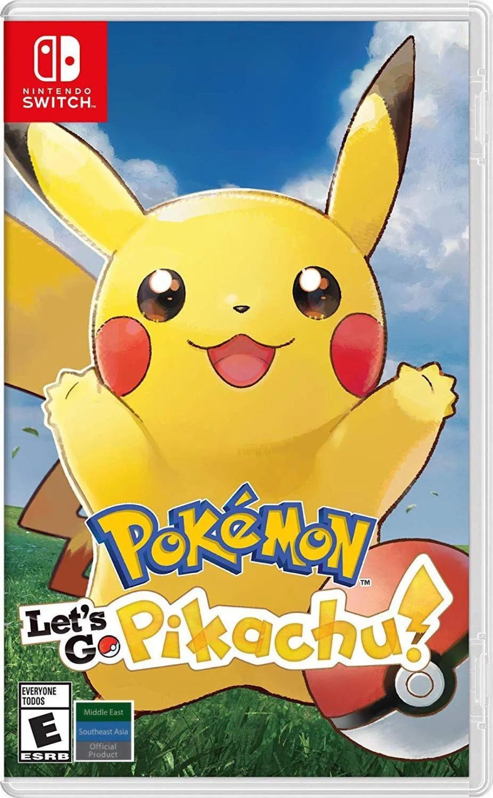 Pokemon Let's Go Pikachu Nintendo Switch Game – US/AS English Edition, Kanto Region Adventure with Motion Catching, 2-Player Co-op & Pokemon GO Connectivity, Great Gift for Kids & Pokemon Fans