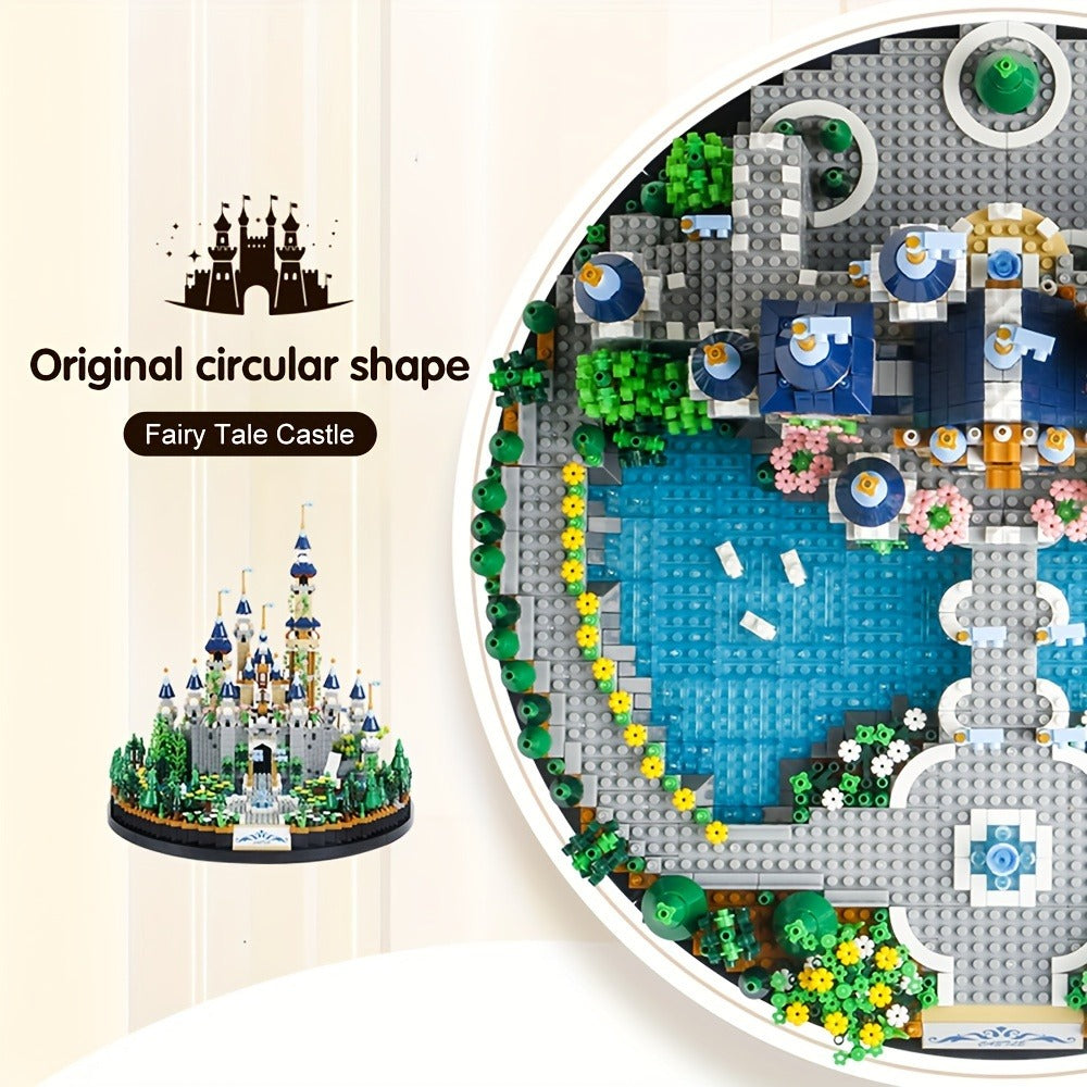 Princess Castle Building Blocks 3600 Pcs, Fairytale Palace Micro Brick Kit for Ages 8+