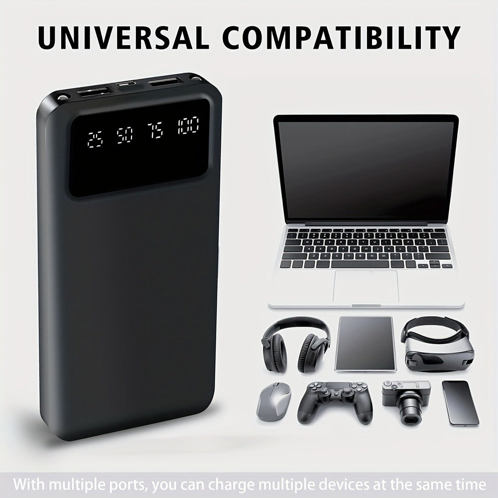 20000mAh Power Bank Portable Charger Fast Charging Dual USB Output Type-C Input LED Display Compatible with iPhone Android Samsung – Slim Travel Battery Pack