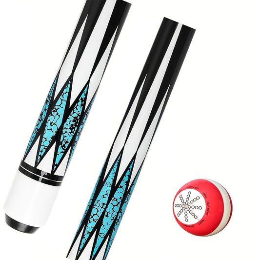 Pool Cue Stick, 58 Inch, 19 oz with Maple Shaft and 13 mm Laminated Tip