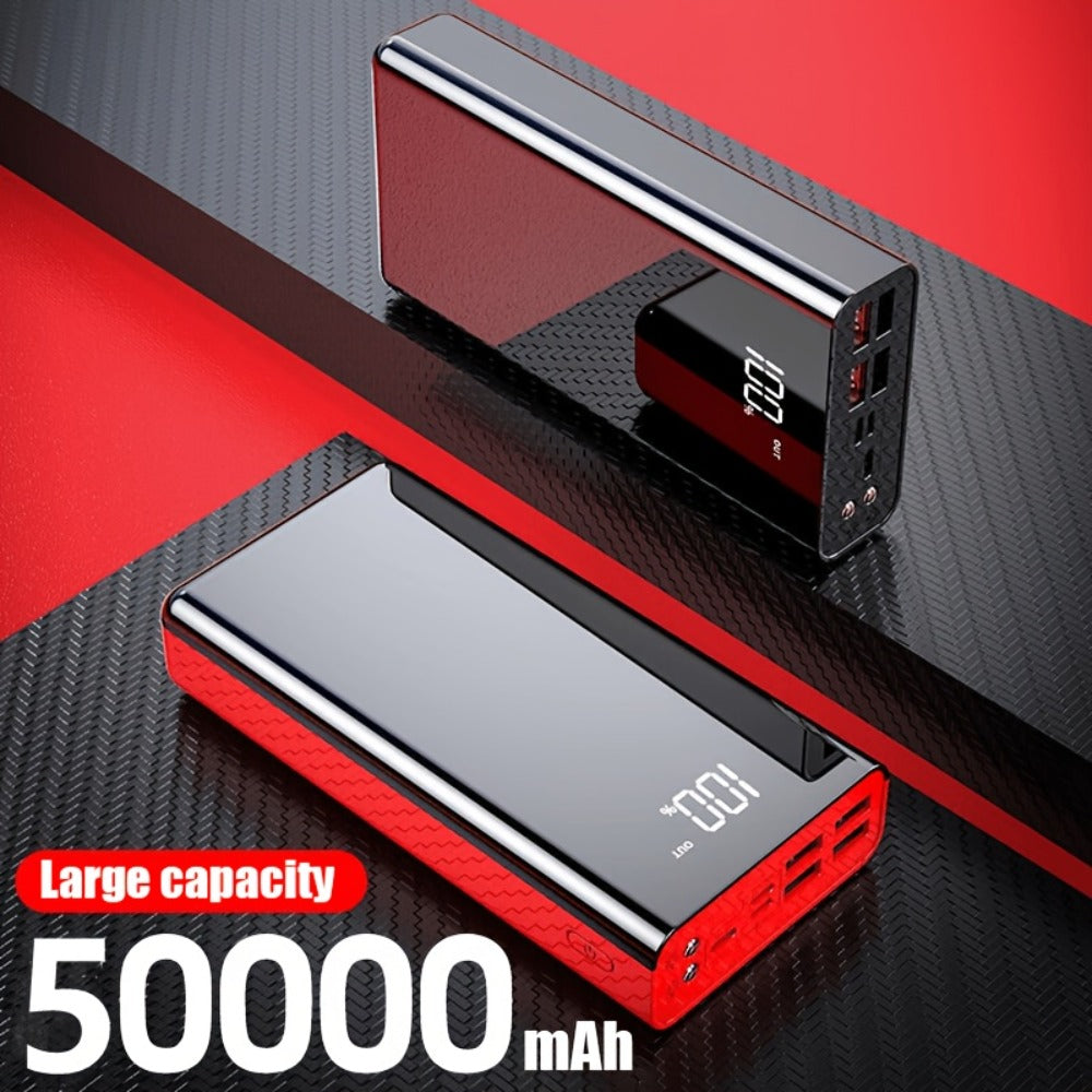 100000mAh Power Bank 22.5W Fast Charging Portable Charger with LED Display & Flashlight – High Capacity 30000mAh Battery Pack for iPhone Android Samsung Tablet Camping Outdoor Travel Emergency