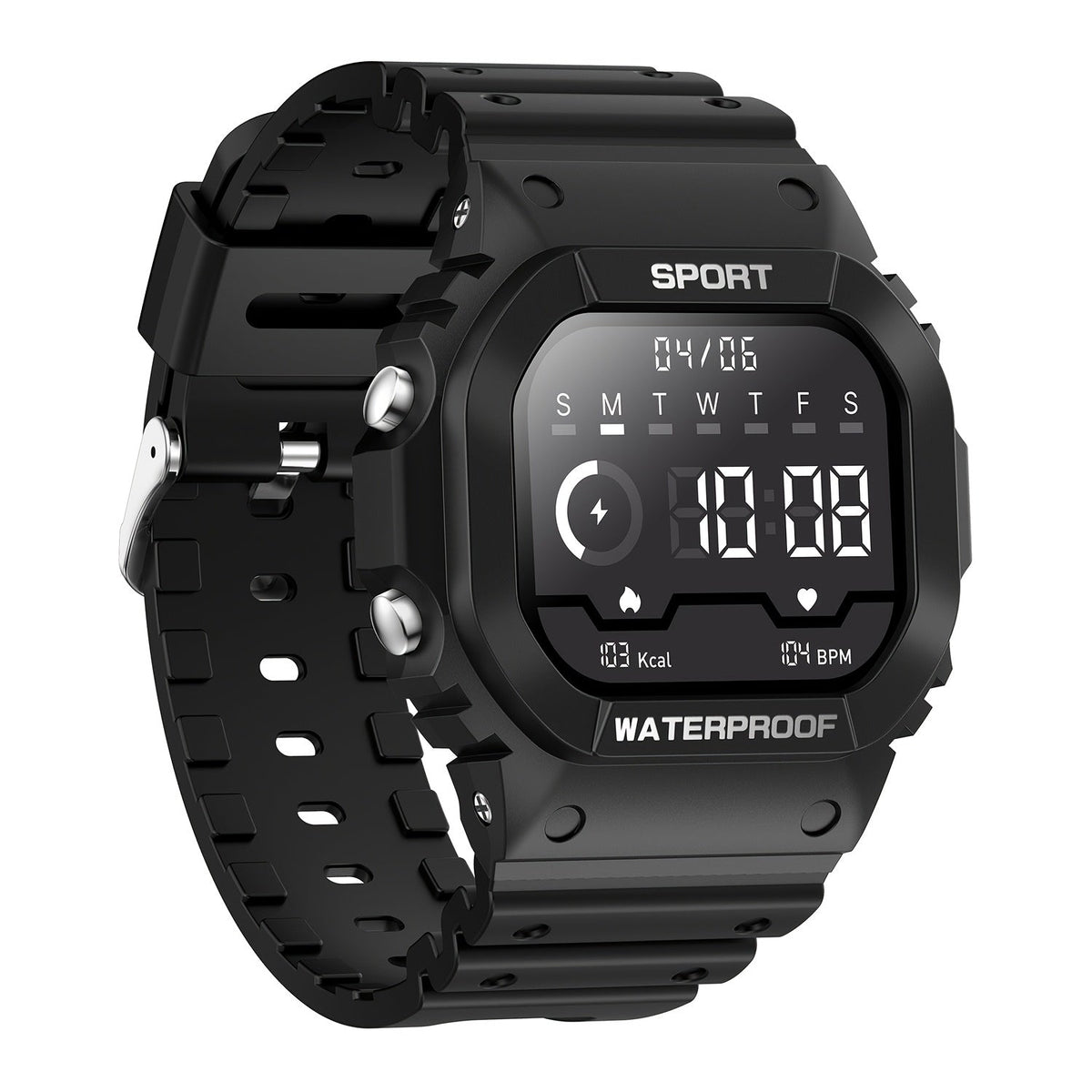 Tactical Smartwatch for Men, LED Flashlight & SOS Emergency, 1.32" TFT Screen, Bluetooth Calling, 100+ Sport Modes, Heart Rate SpO2 Sleep Tracker, Camouflage & Matte Colors – iPhone & Android Compatible