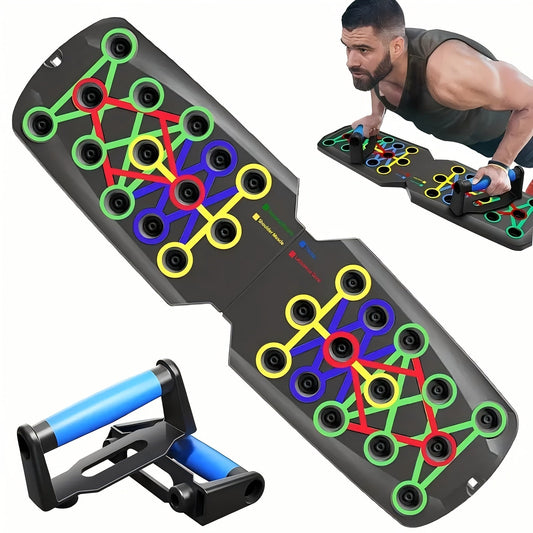 Push-Up Board with Color-Coded Grip Positions for Home Workouts, Multiple Model and Combo Options