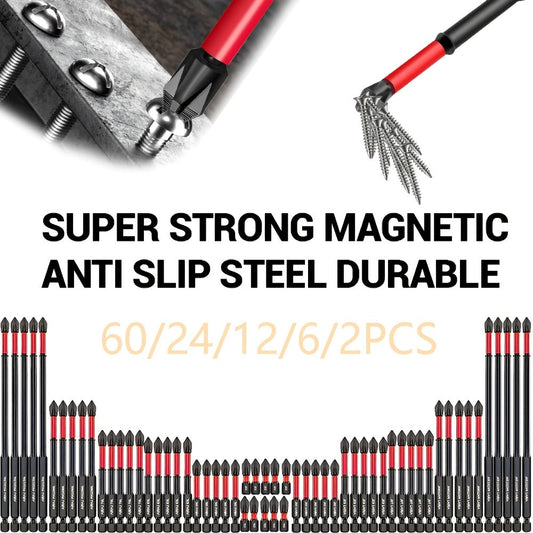 Phillips Screwdriver Bit Sets for DIY Repairs, 2-, 24-, or 60-Piece Options