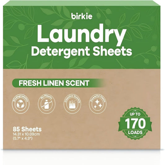 Laundry Soap Flakes, Fresh Linen Scent, 250 g Box for Home and Travel