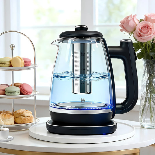 Electric Kettle, 1150W, with Removable Stainless Steel Filter and Overheat Protection