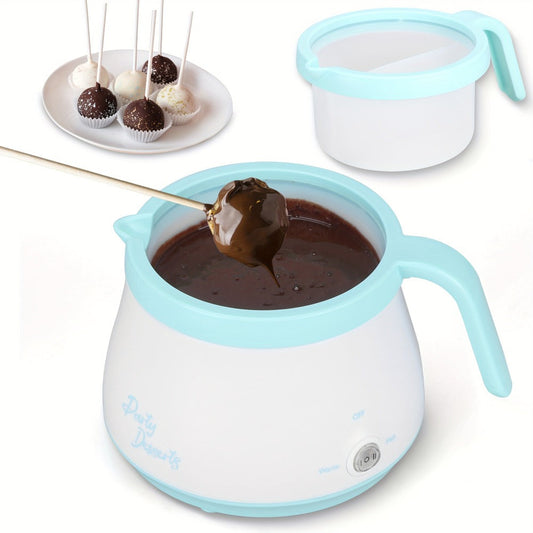 Electric Chocolate Melting Pot with Two Nonstick Pots for Candy & Dipping