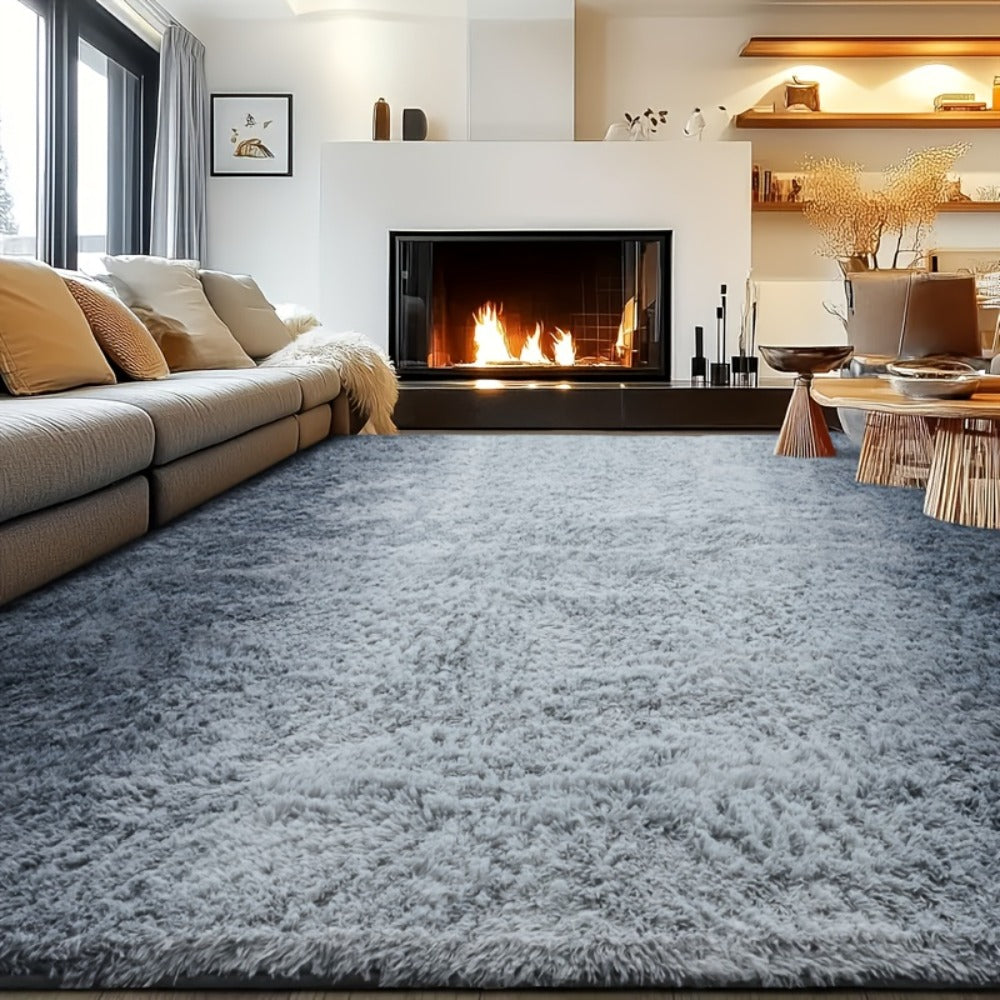 Fluffy Shag Area Rug 8x10 Feet – Ultra Soft Plush Non-Slip Large Living Room Rug, Fuzzy Bedroom Carpet for Teen Dorm, Study Room & Home Decor – Multiple Colors