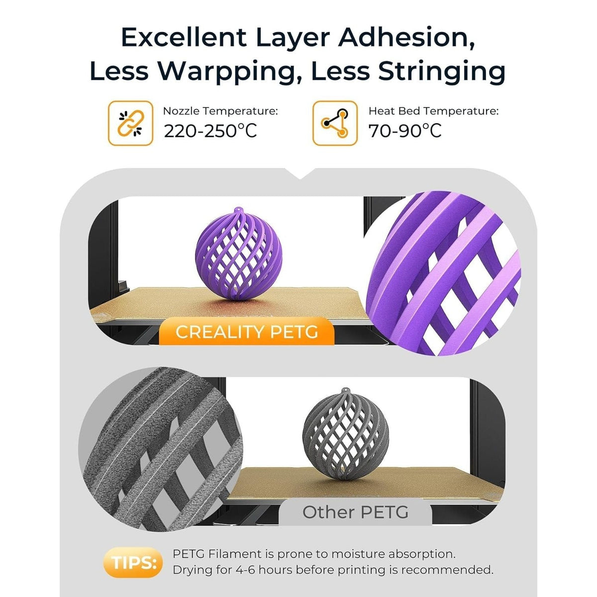 3D Pen PLA Filament 1.75mm 250g Multiple Colors – Strong Tough Flexible High Dimensional Accuracy Neat Winding Low Warp for FDM 3D Printers & 3D Pens DIY Art STEM